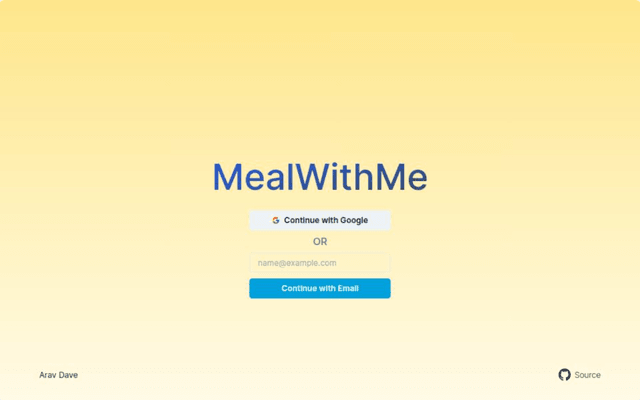 MealWithMe screenshot