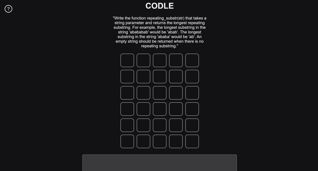 Codle screenshot